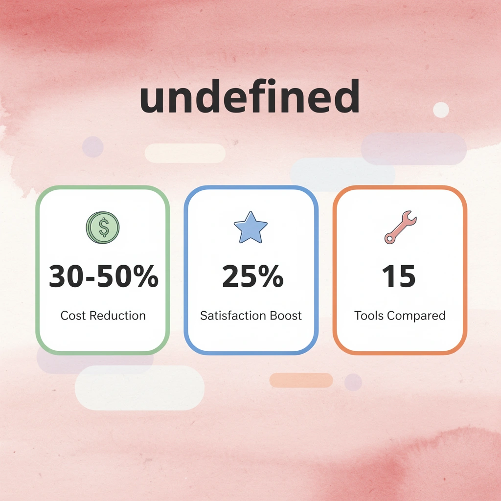 Key statistics showing automation benefits and tool comparison scope - Contact Center Automation Tools