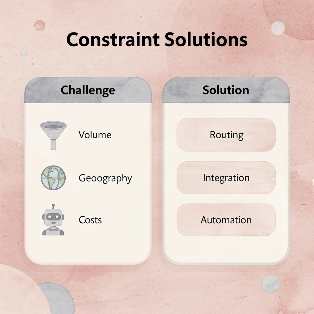 Comparison of operational challenges and their automation solutions - Contact Center Automation Tools