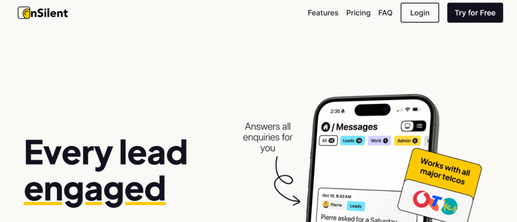 onsilent - Best Answering Service for Property Management
