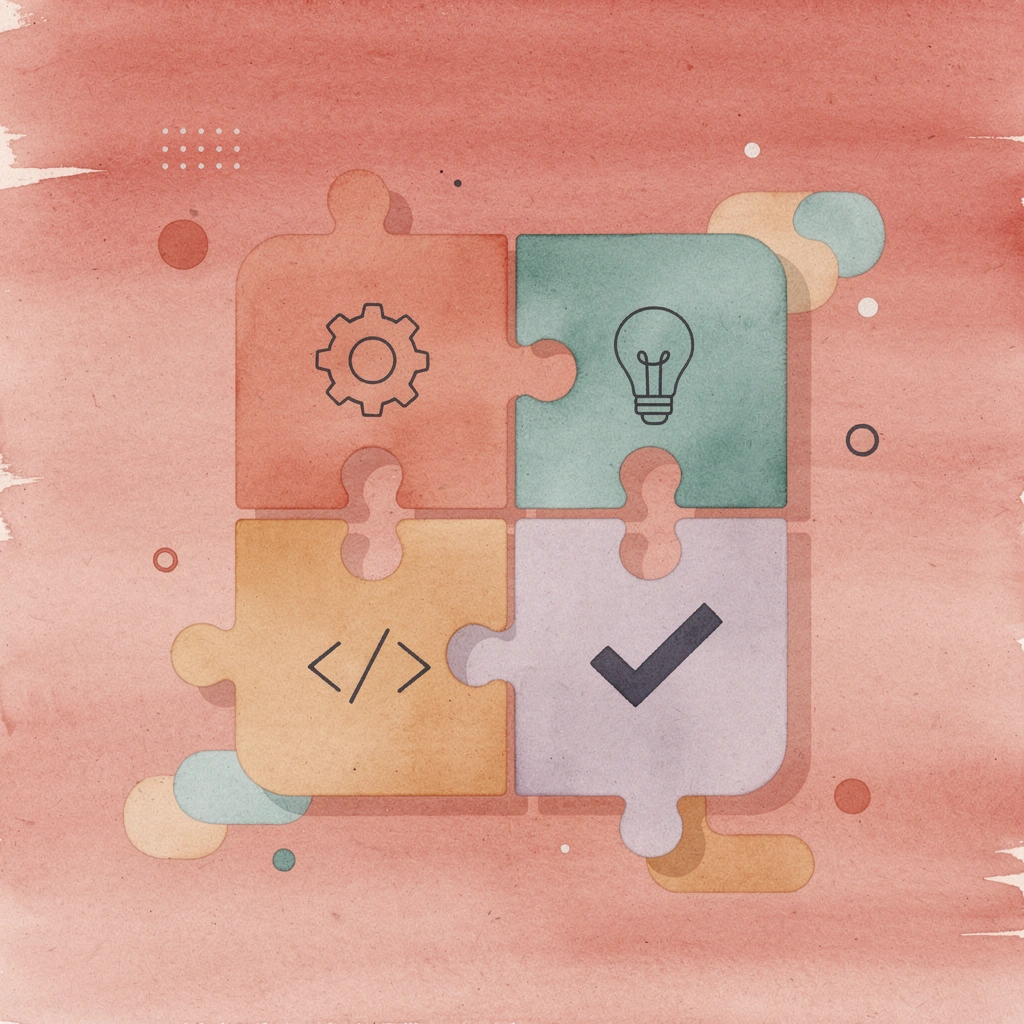 Puzzle pieces fitting together representing seamless system integration - Automated Medical Answering Services