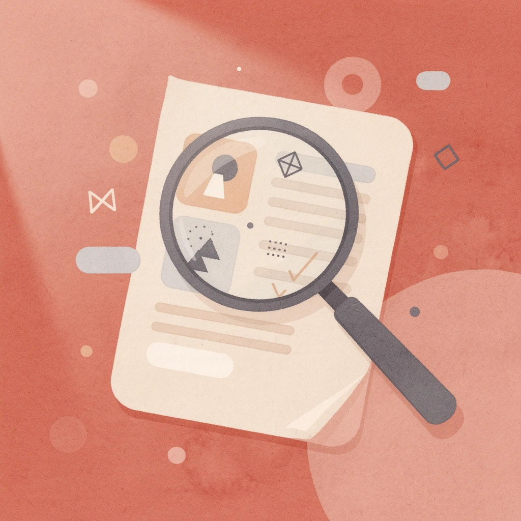 Magnifying glass examining phone system analysis