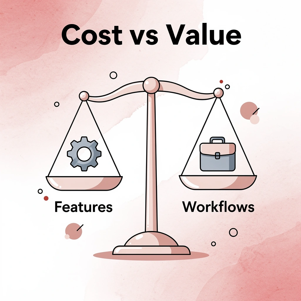 Scale balancing features against business workflows