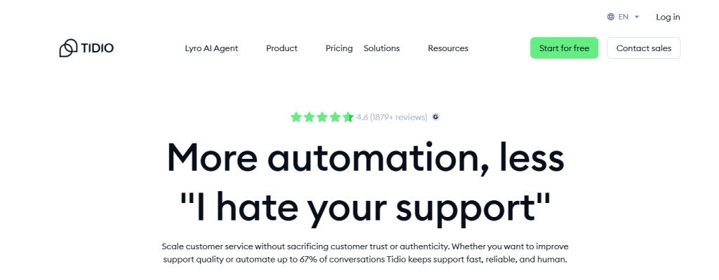 tidio - Smith.ai Alternatives
