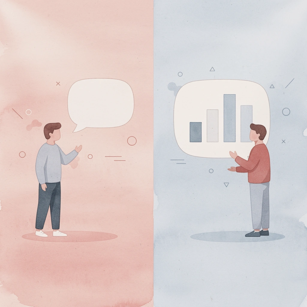 Split scene illustration showing the impact of poor call quality on customer relationships - CloudTalk Alternatives