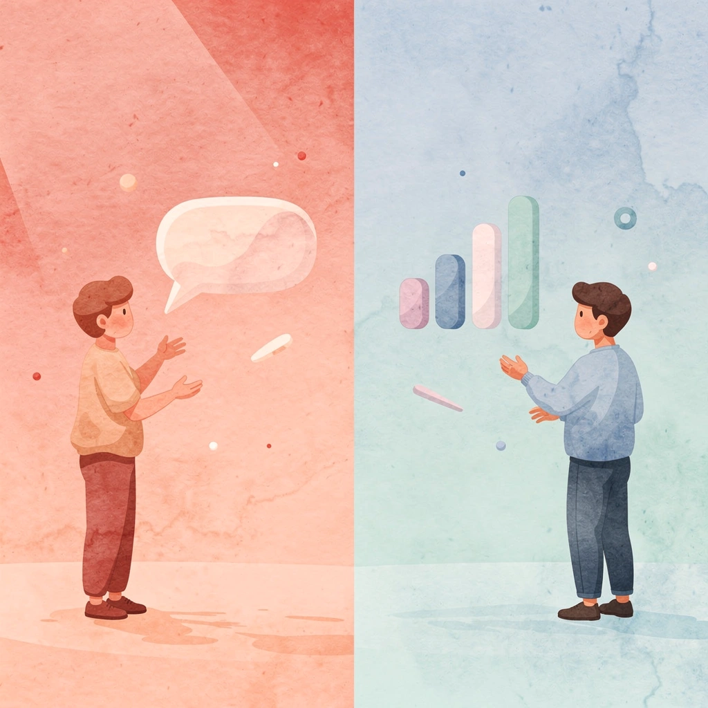 Split scene illustration comparing good vs bad phone system outcomes - Nextiva vs Ringcentral
