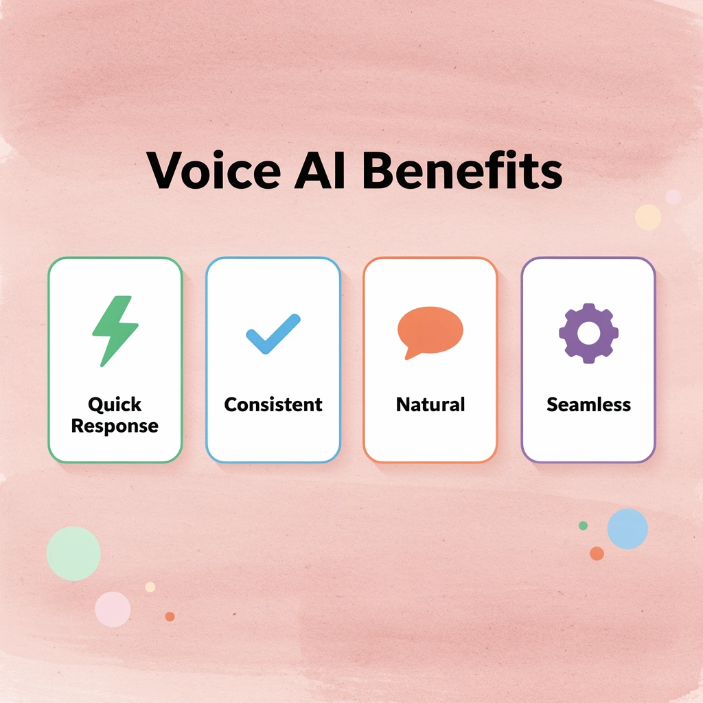 Infographic showing Voice AI benefits - Nextiva vs Ringcentral