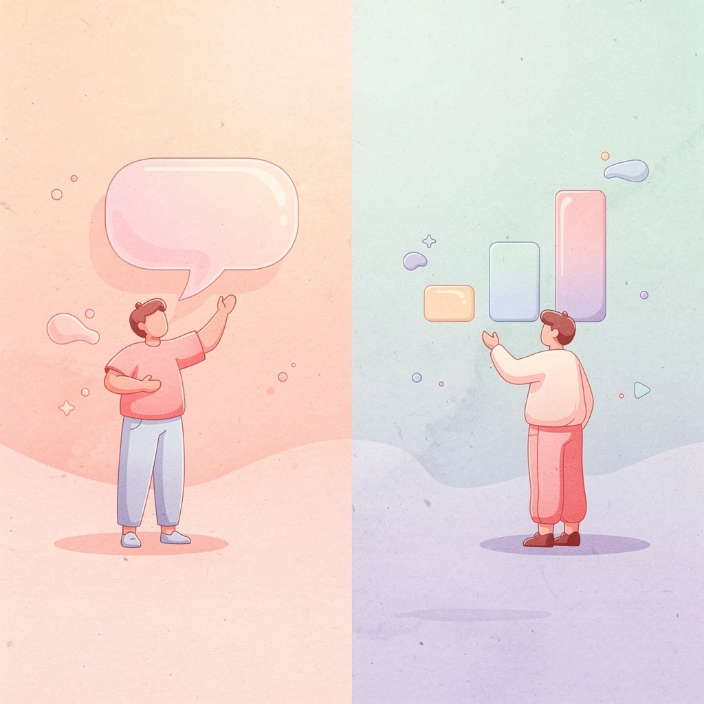 Split scene showing two different approaches to business communications - Aircall vs Dialpad

