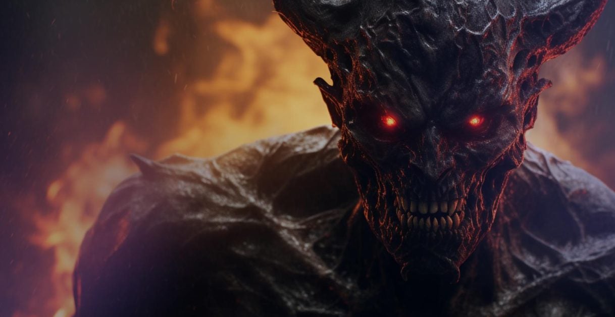 demon scary voice