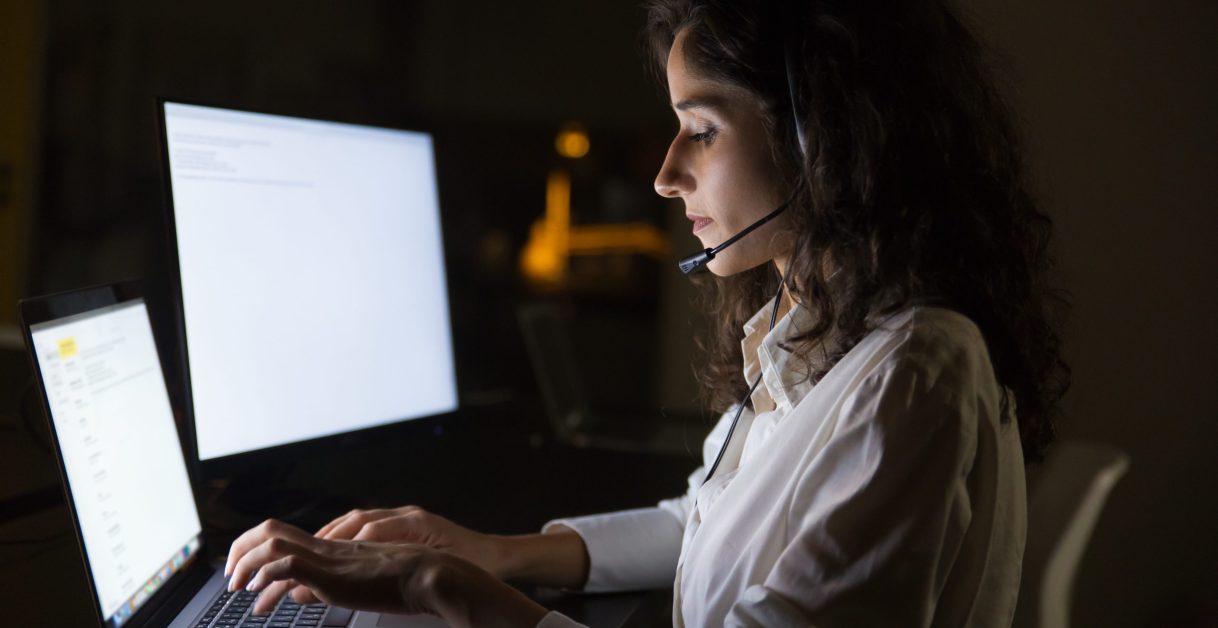 woman working - Business Process Outsourcing Call Center