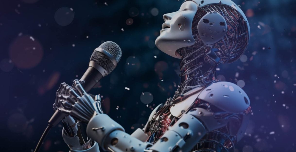 robotic voice