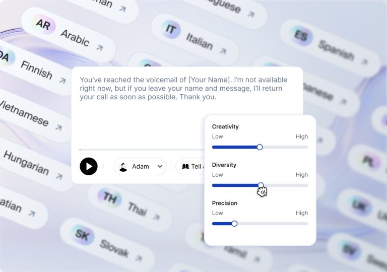 Voice.ai Voicemail Greeting Generator. Create Pro Intros Fast